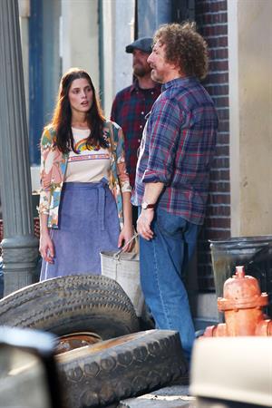 Ashley Greene on the set of CBGB in Savannah on July 2, 2012