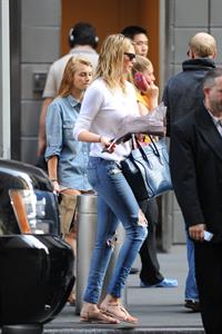 Kate Upton on her phone in New York City on June 21, 2013