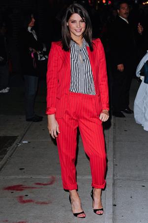 Ashley Greene visits the Late Show with David Letterman in New York City 