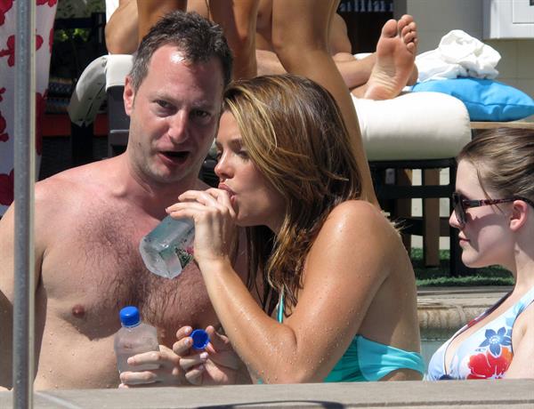 Ashley Greene hosts a pool party at the Wet Republic on August 7, 2010 in Las Vegas, Nevada