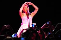 Ariana Grande performs at the Roxy West Hollywood on February 19, 2012