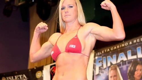 Holly Holm in a bikini