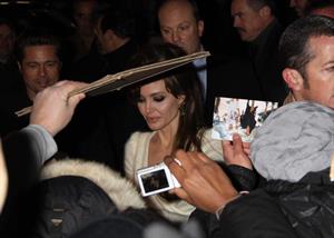 Angelina Jolie the Tourist world premiere in New York on December 6, 2010