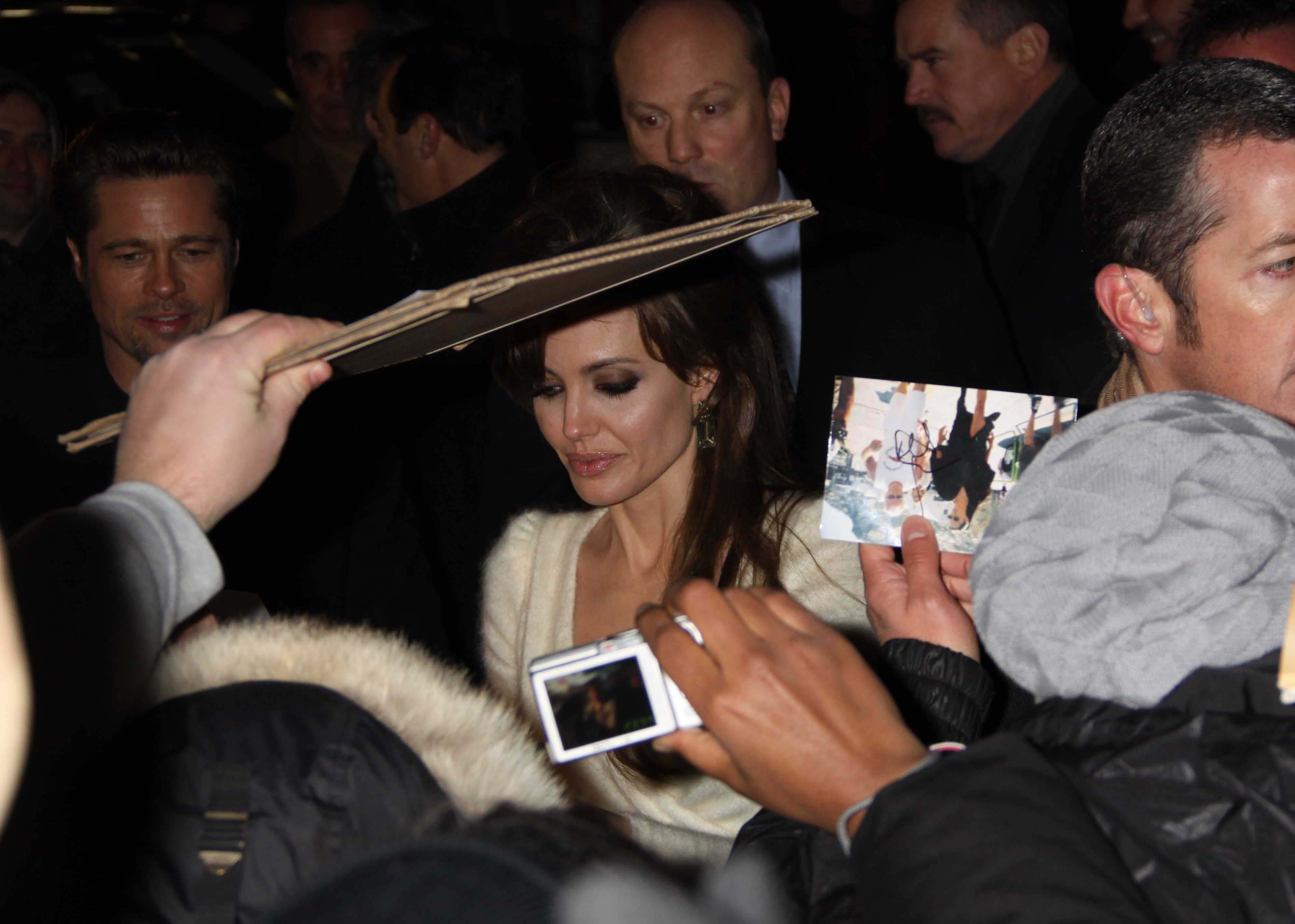 Angelina Jolie the Tourist world premiere in New York on December 6, 2010