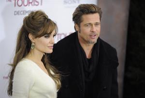Angelina Jolie the Tourist world premiere in New York on December 6, 2010