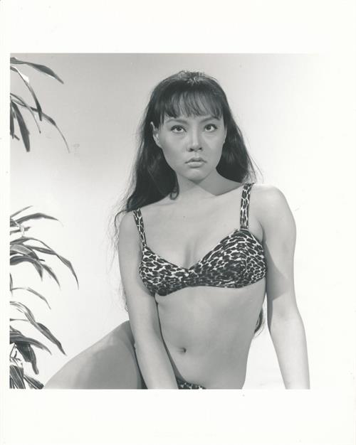 Irene Tsu in a bikini