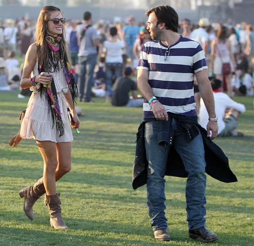 Alessandra Ambrosio at Coachella Valley Music and Arts Festival day 1 on April 15, 2011 