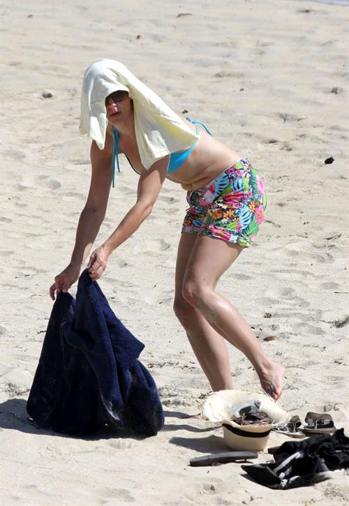 Kristin Davis in a bikini