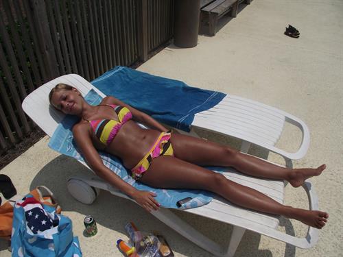 Anonymous in a bikini