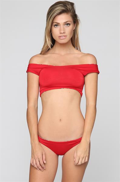 Maggie Rawlins in a bikini