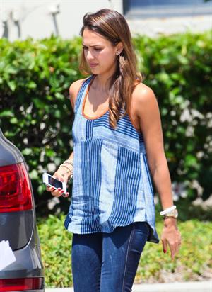 Jessica Alba out in Montebello on July 31, 2012