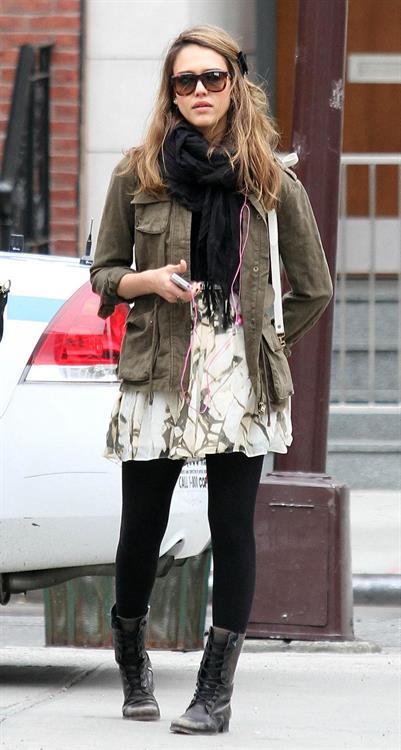 Jessica Alba out about in New York on May 7, 2012