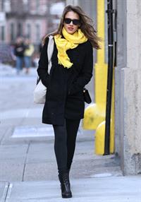 Jessica Alba out and about in New York on March 9, 2012
