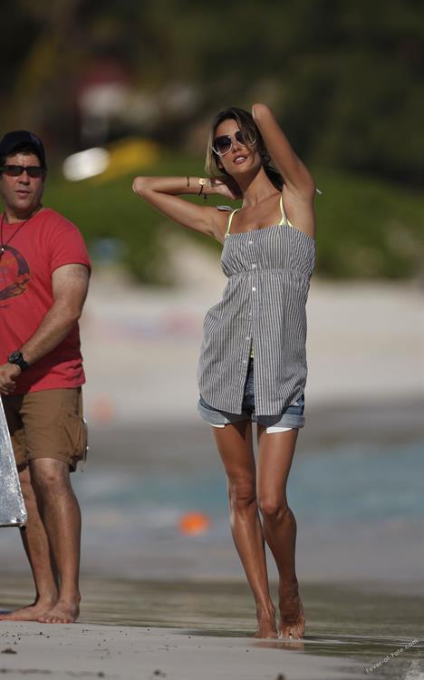 Alessandra Ambrosio in a bikini