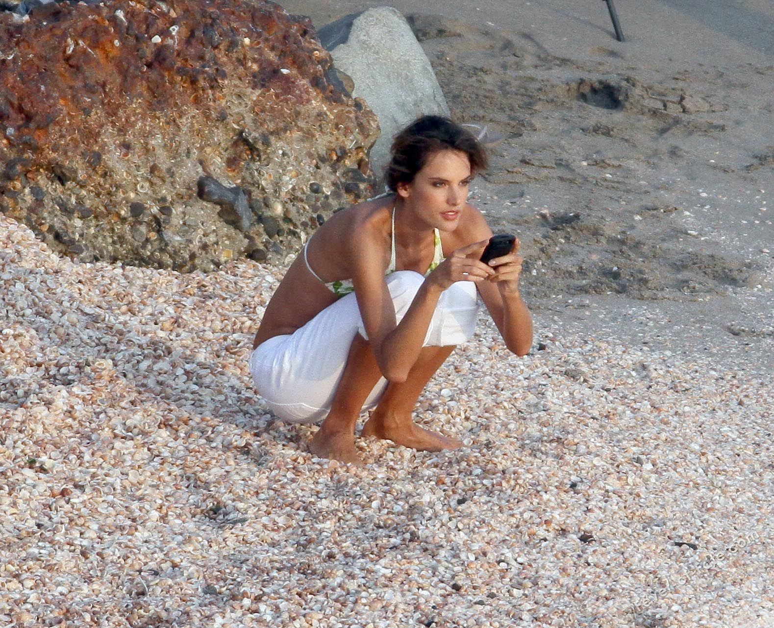 Alessandra Ambrosio in a bikini