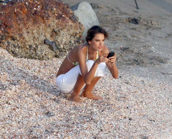 Alessandra Ambrosio in a bikini
