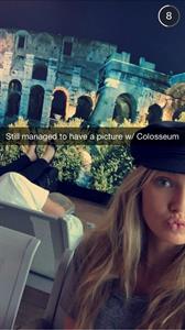 Romee Strijd taking a selfie