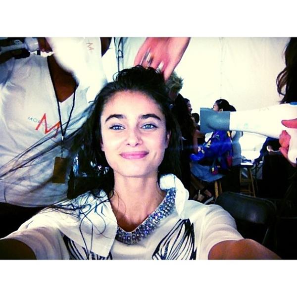 Taylor Marie Hill taking a selfie