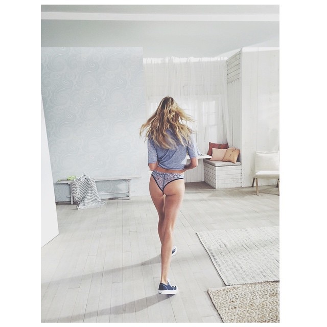 Elsa Hosk in lingerie - ass