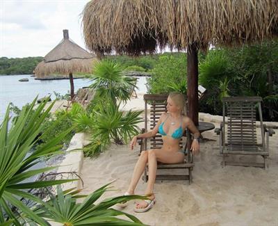 Valeria Lukyanova in a bikini