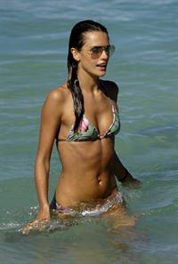 Alessandra Ambrosio Saint Barthelemy Candids on January 22, 2009 
