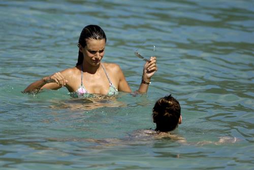Alessandra Ambrosio Saint Barthelemy Candids on January 22, 2009 