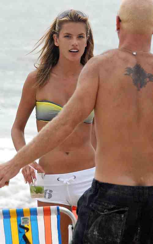 Alessandra Ambrosio in a bikini