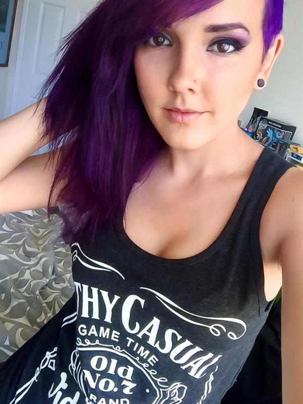 Darshelle Stevens taking a selfie