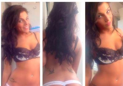 Carlie Jo in lingerie