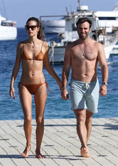 Alessandra Ambrosio in a bikini