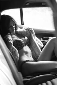 Cora Deitz in lingerie