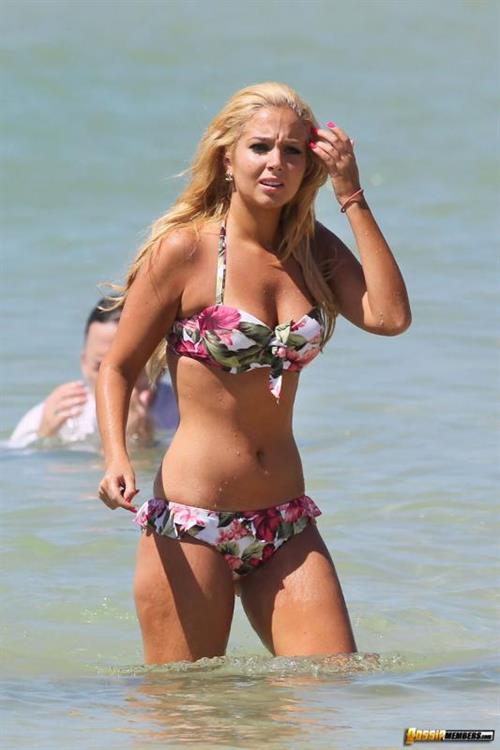 Tulisa Contostavlos in a bikini