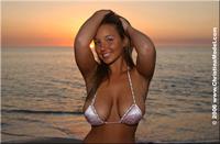 Christina Lucci in a bikini