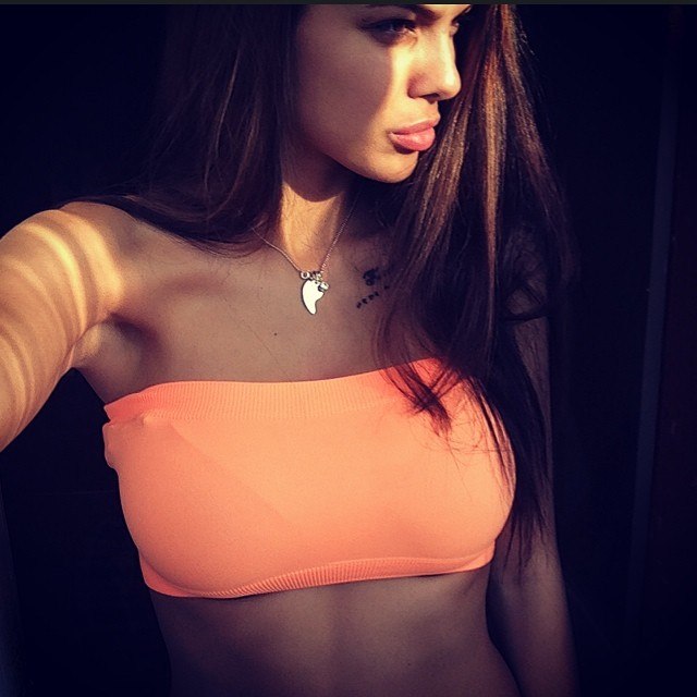 Viktoria Odintsova taking a selfie