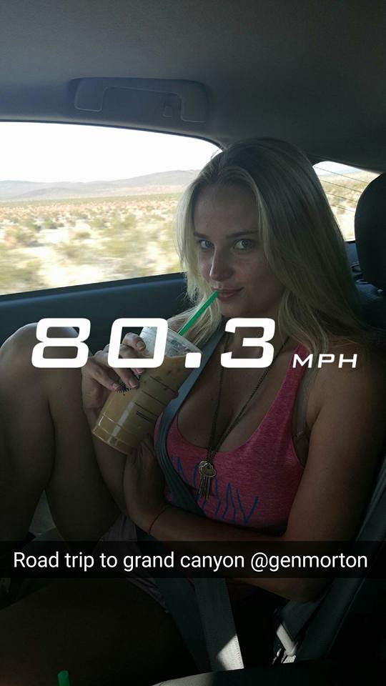 Genevieve Morton in a bikini