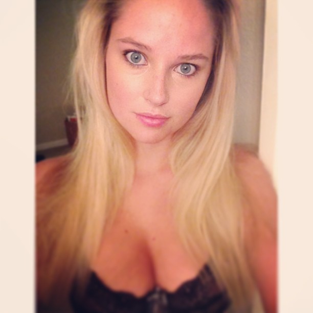 Genevieve Morton taking a selfie