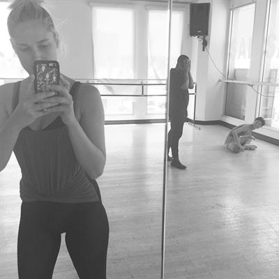 Genevieve Morton taking a selfie