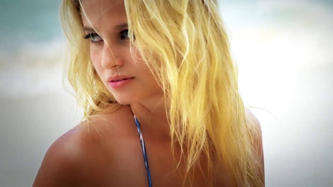 Genevieve Morton in a bikini