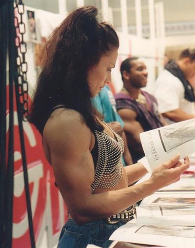 Sharon Bruneau in a bikini