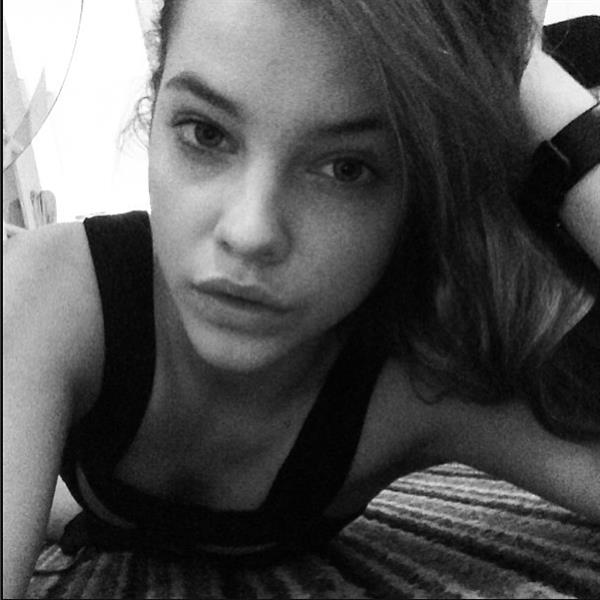 Barbara Palvin taking a selfie