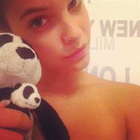 Barbara Palvin taking a selfie