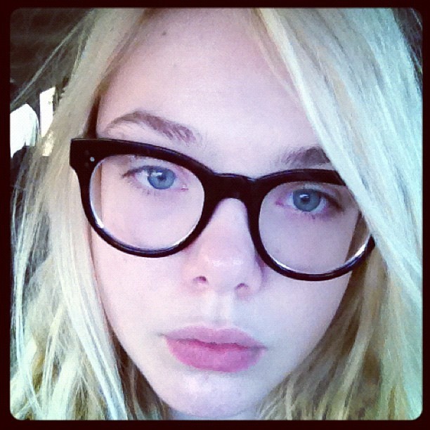 Elle Fanning taking a selfie