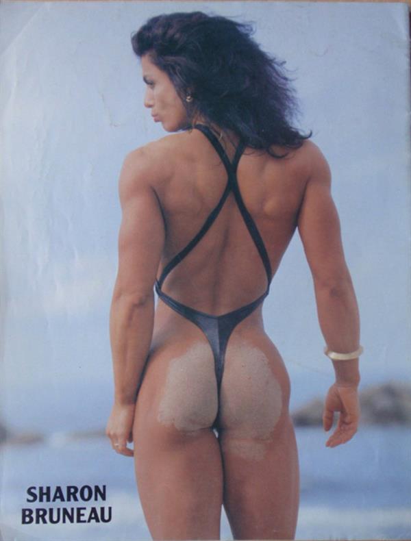 Sharon Bruneau in a bikini - ass