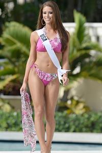 Nia Sanchez in a bikini