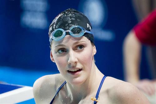 American Olympic Swimmer Missy Franklin won Gold in the 2012 Olympics
