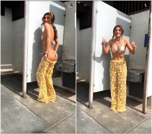 Bella Thorne in a bikini - ass