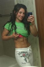 Miesha Tate taking a selfie