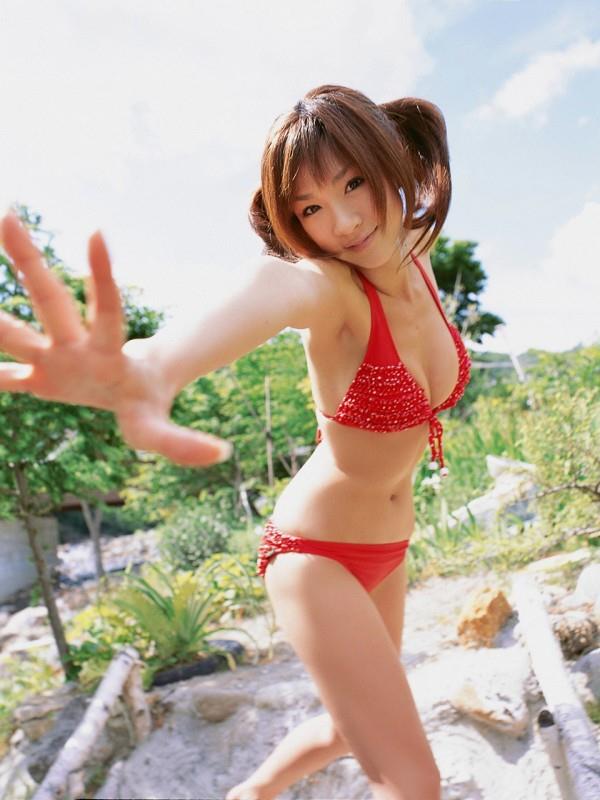 Aki Hoshino in a bikini