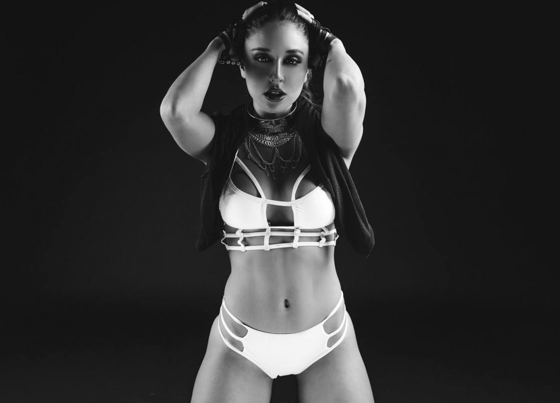 Tianna Gregory in a bikini