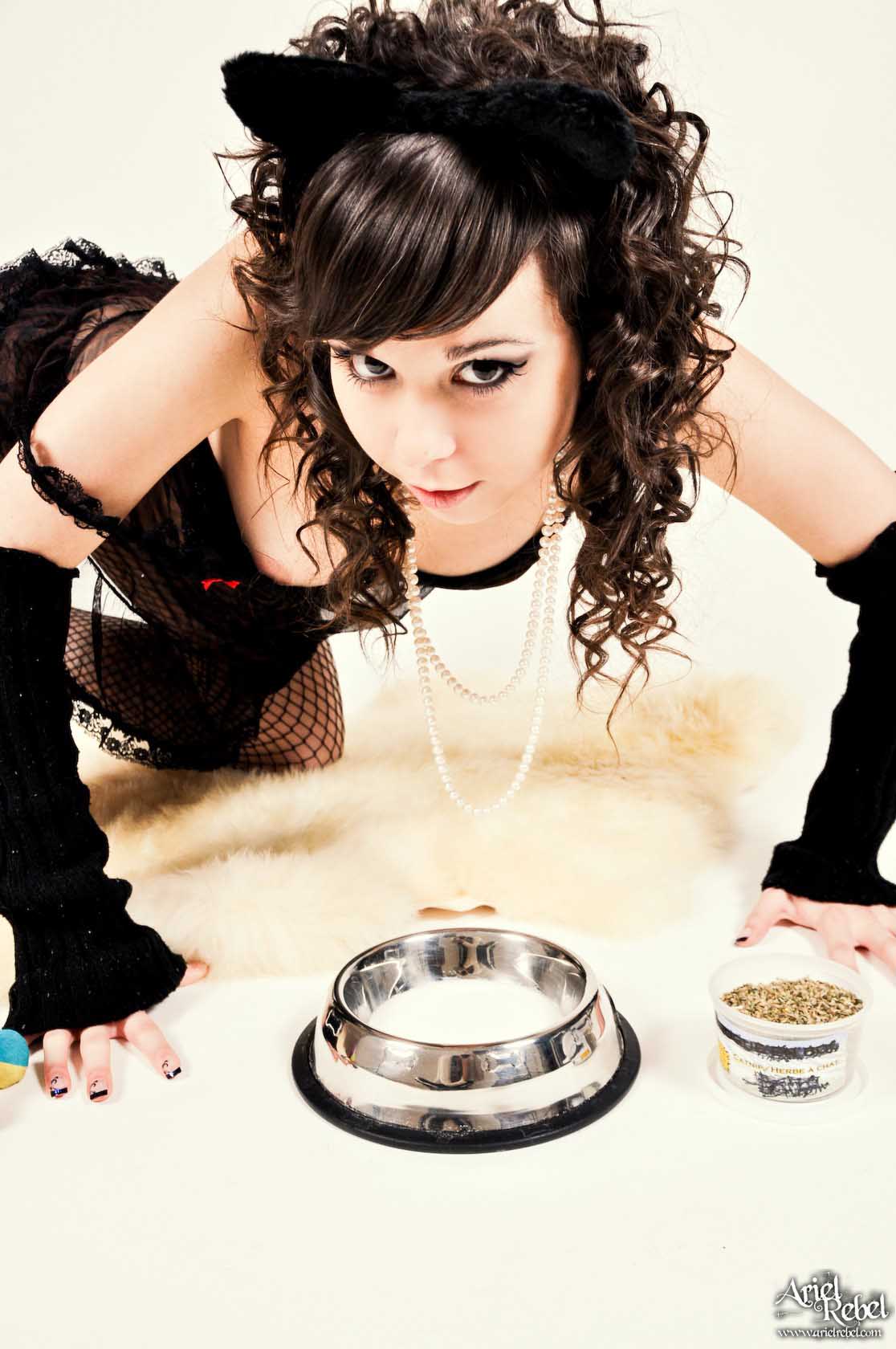 Ariel Rebel in lingerie